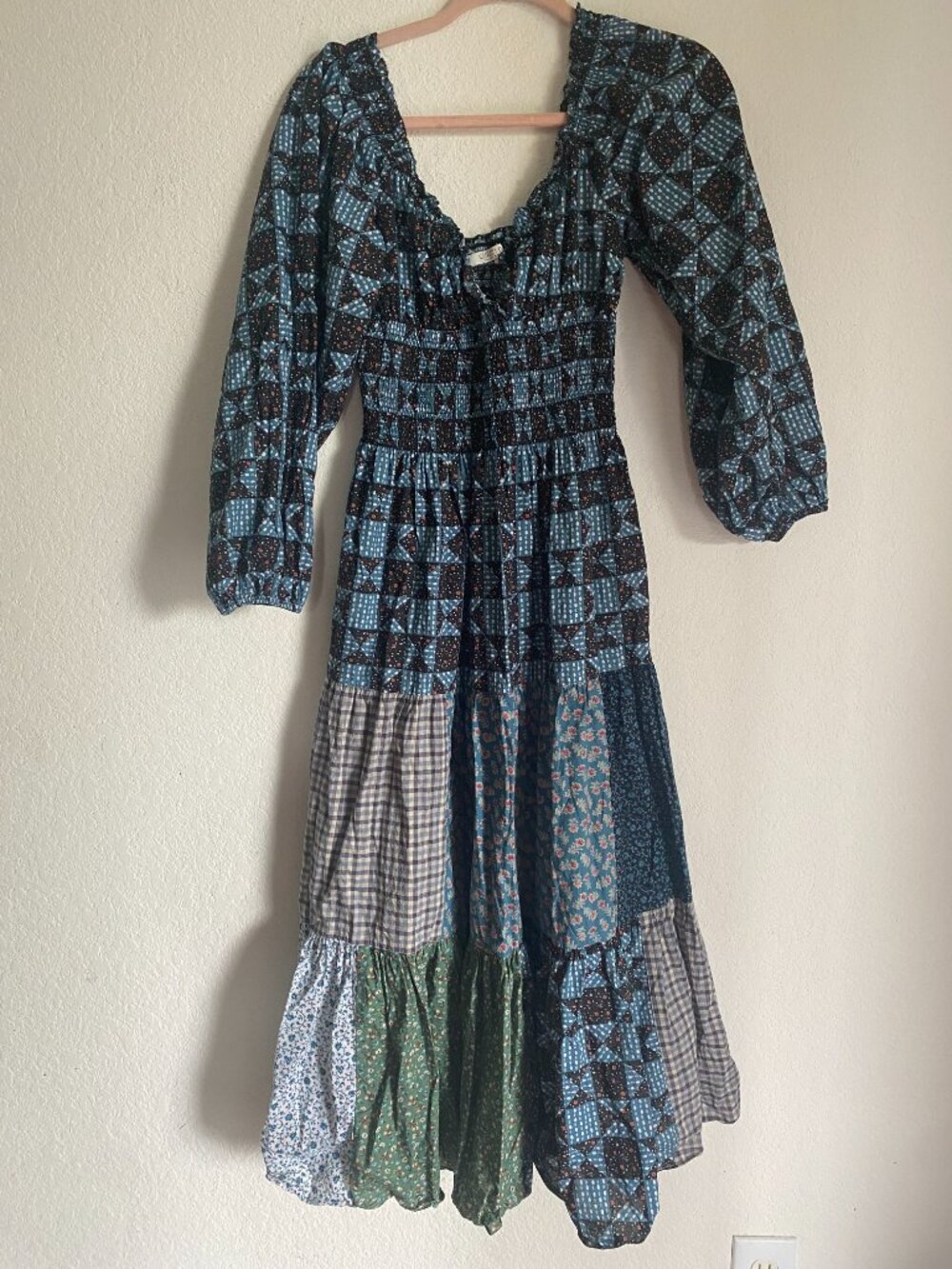Christy Dawn The Monroe Dress: Boho, Garden core, Organic Cotton - Picture 2 of 13